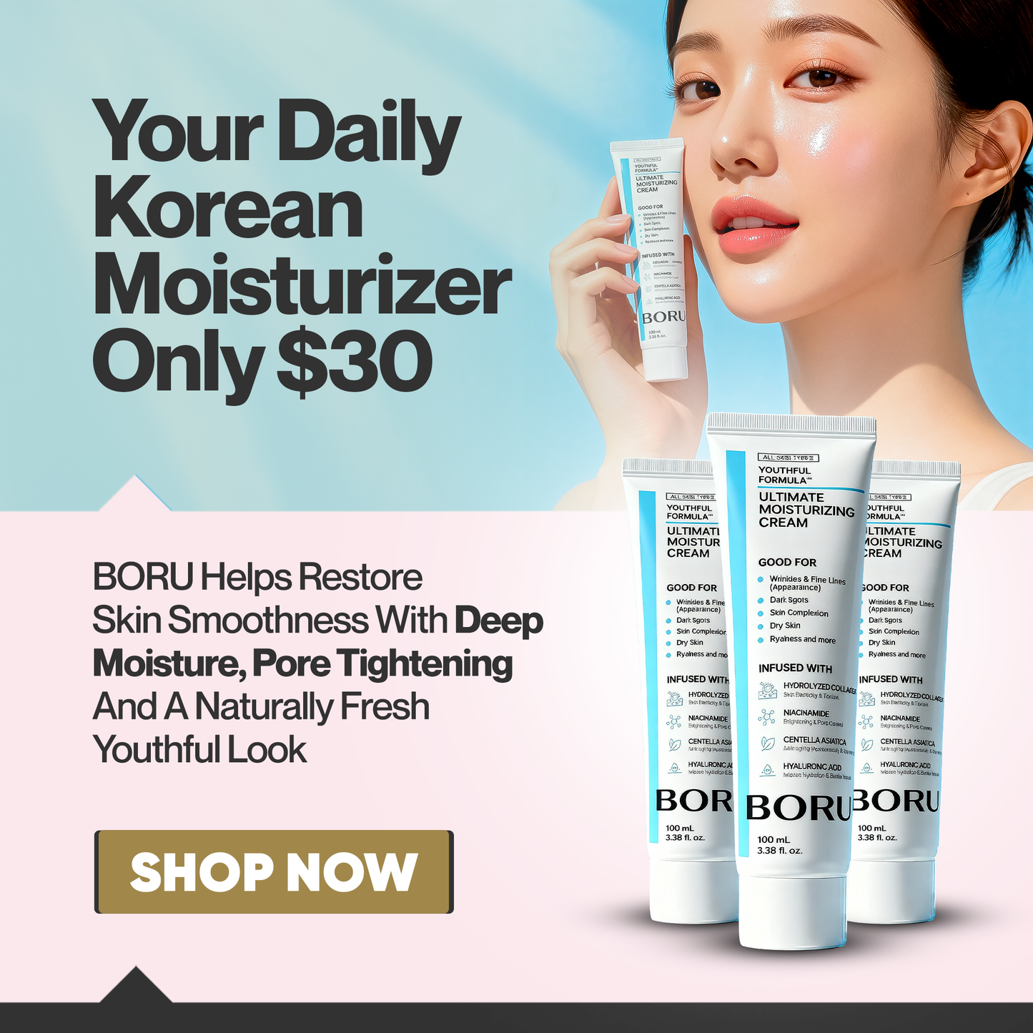 BORU Youthful Formula Ultimate Moisturizing Korean Cream